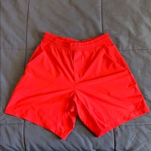 Lululemon Men's Red Gym Shorts